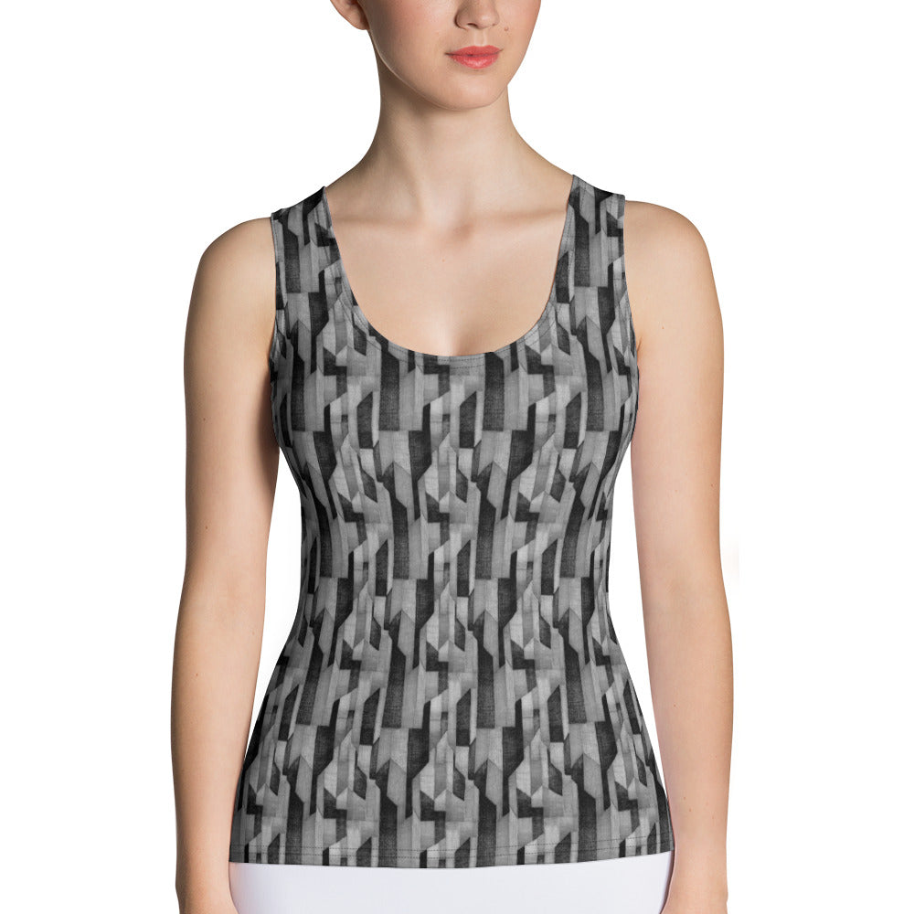 Tank topTricolore Zwart