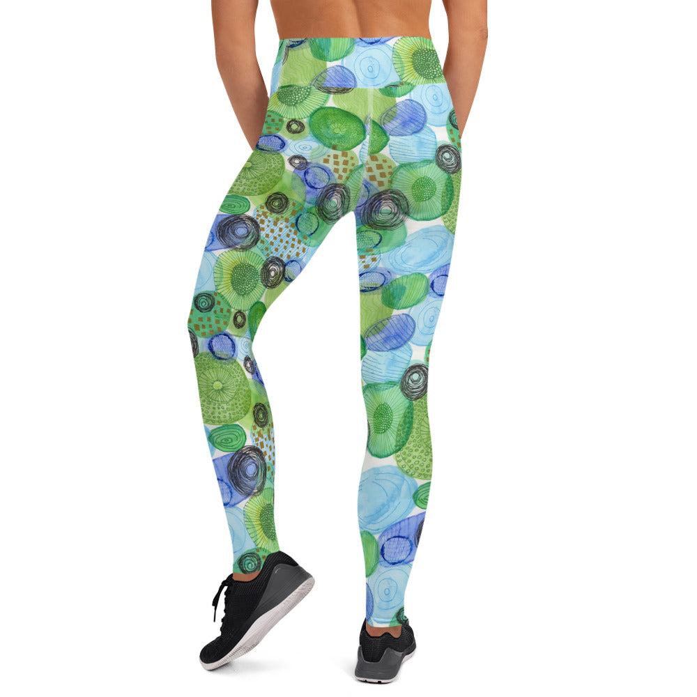 Yogalegging bubble groen
