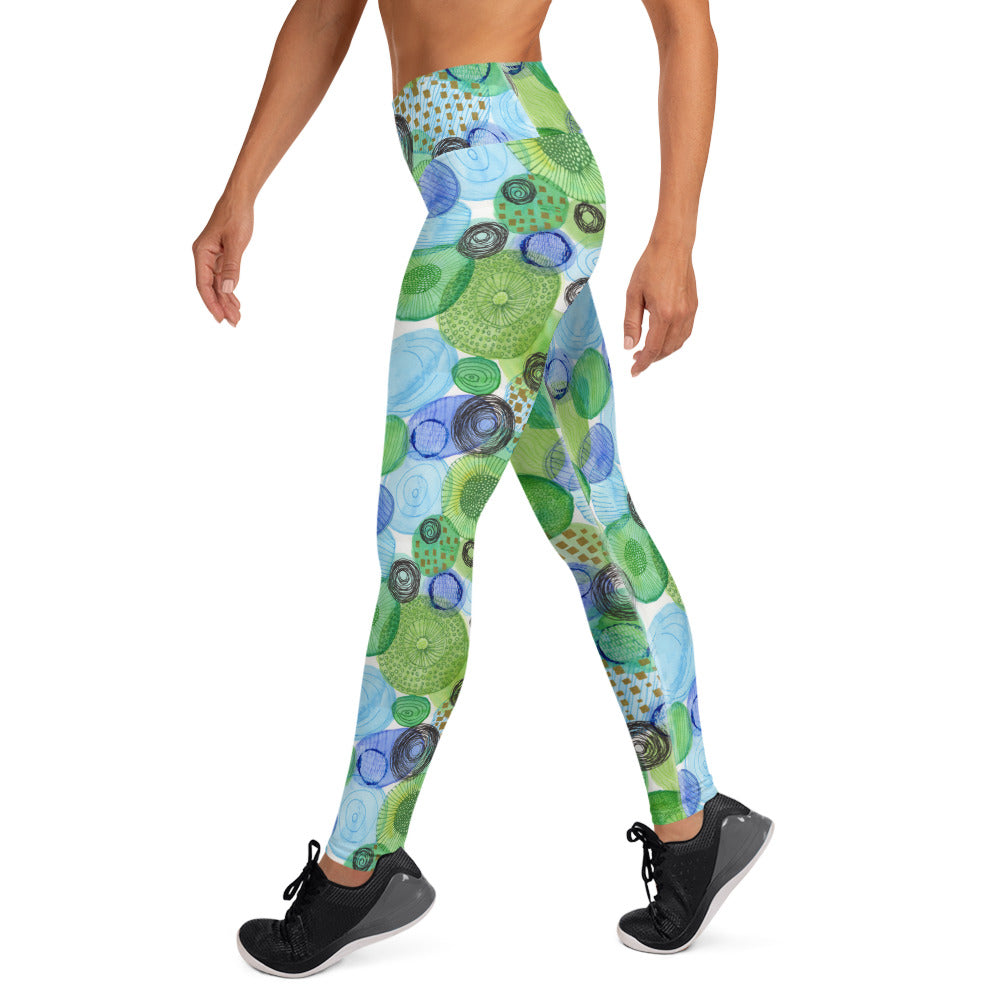 Yogalegging bubble groen