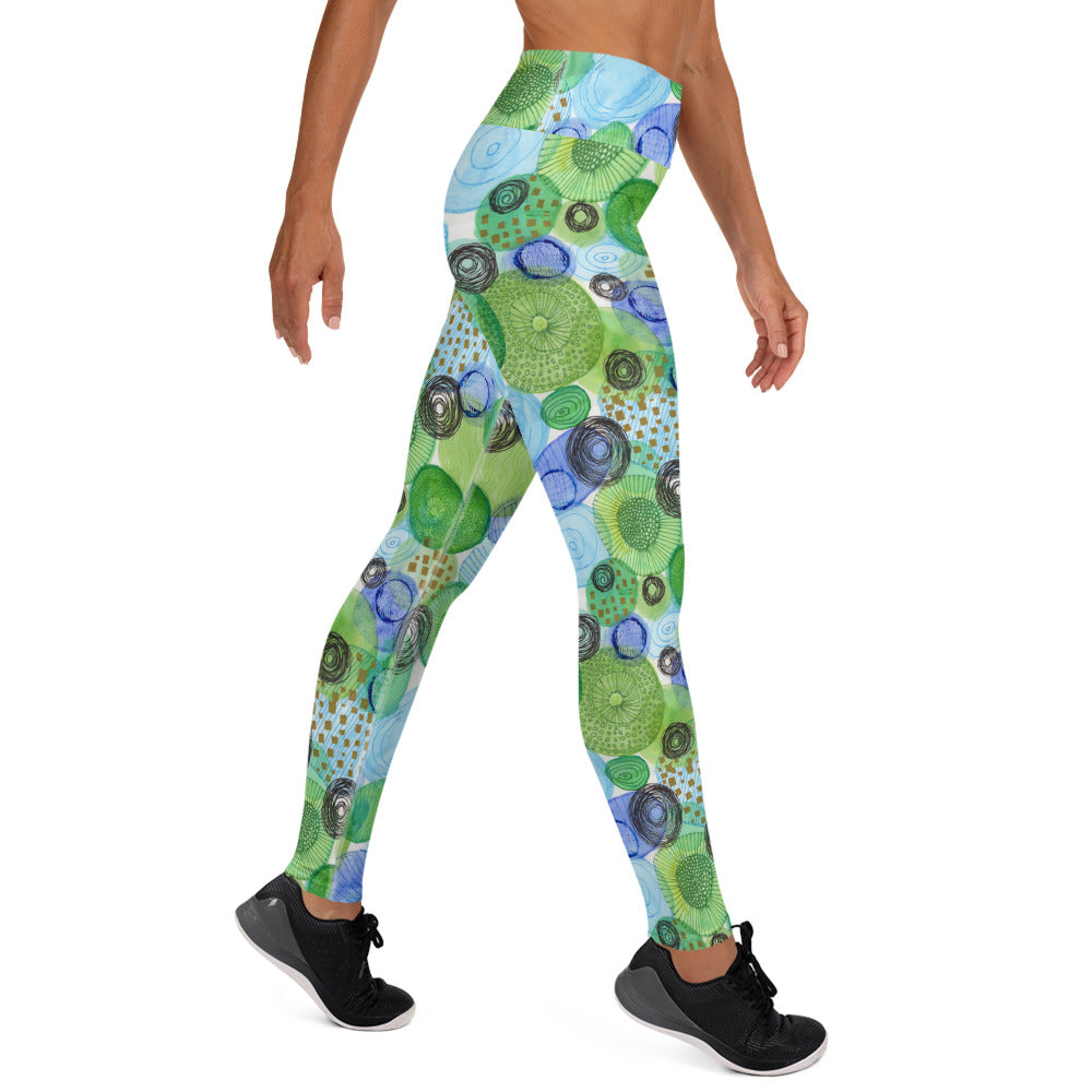 Yogalegging bubble groen